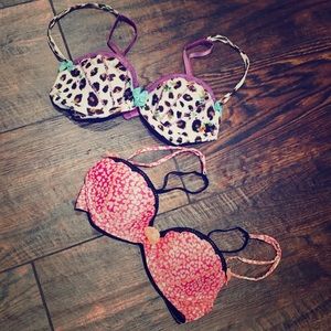 TWO Victorias Secret “Sexy Little Things” Bras 32B